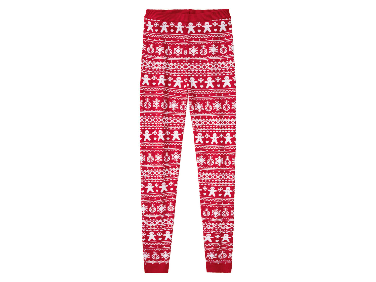 PEPPERTS! Meisjes gebreide legging met kerstmotief (rood, 158/164)