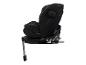 Zwart kinderautostoeltje met draaibare basis en ISOFIX-systeem.
