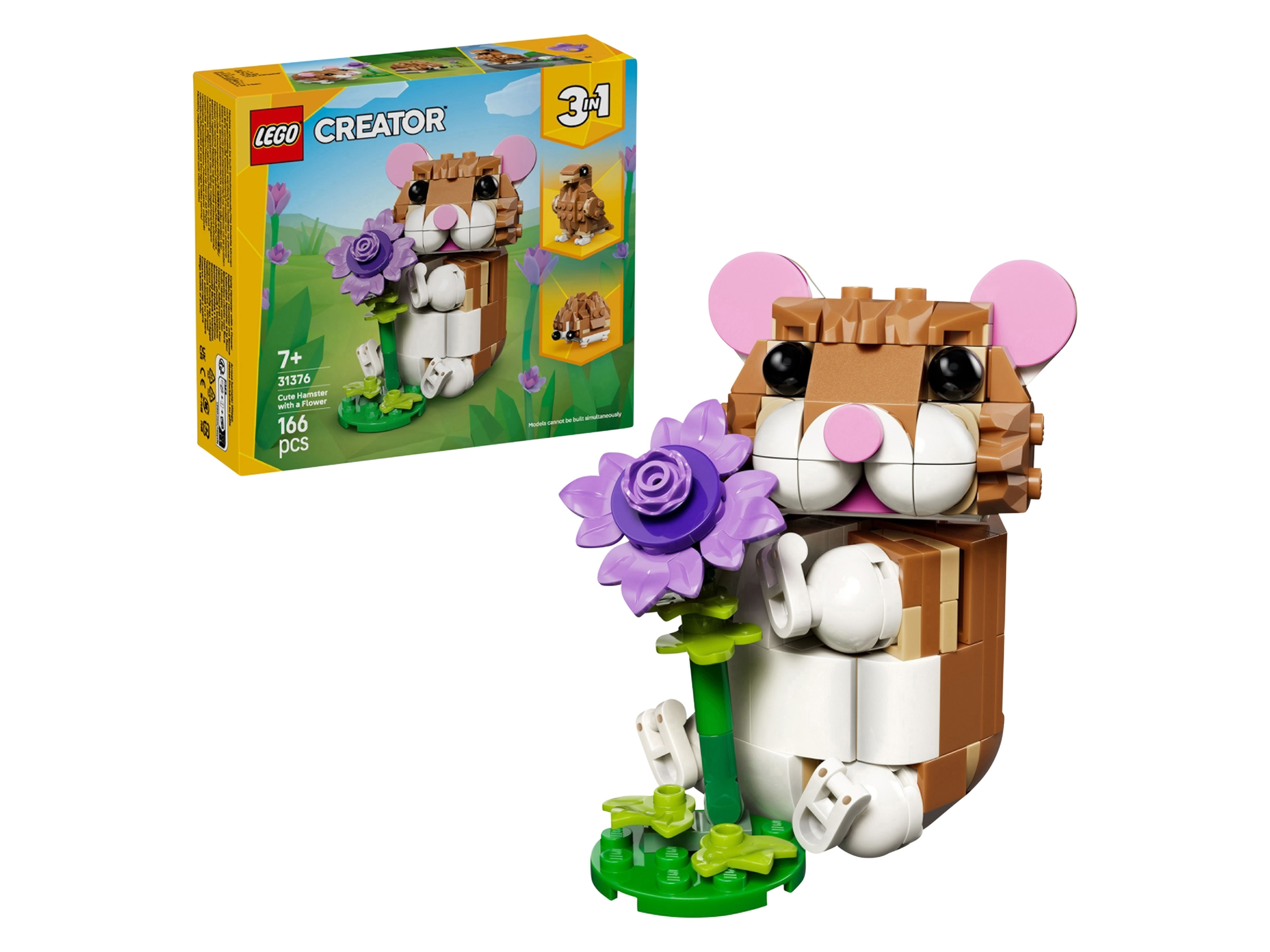 LEGO CREATOR 31376 Schattige hamster met bloem afbeelding