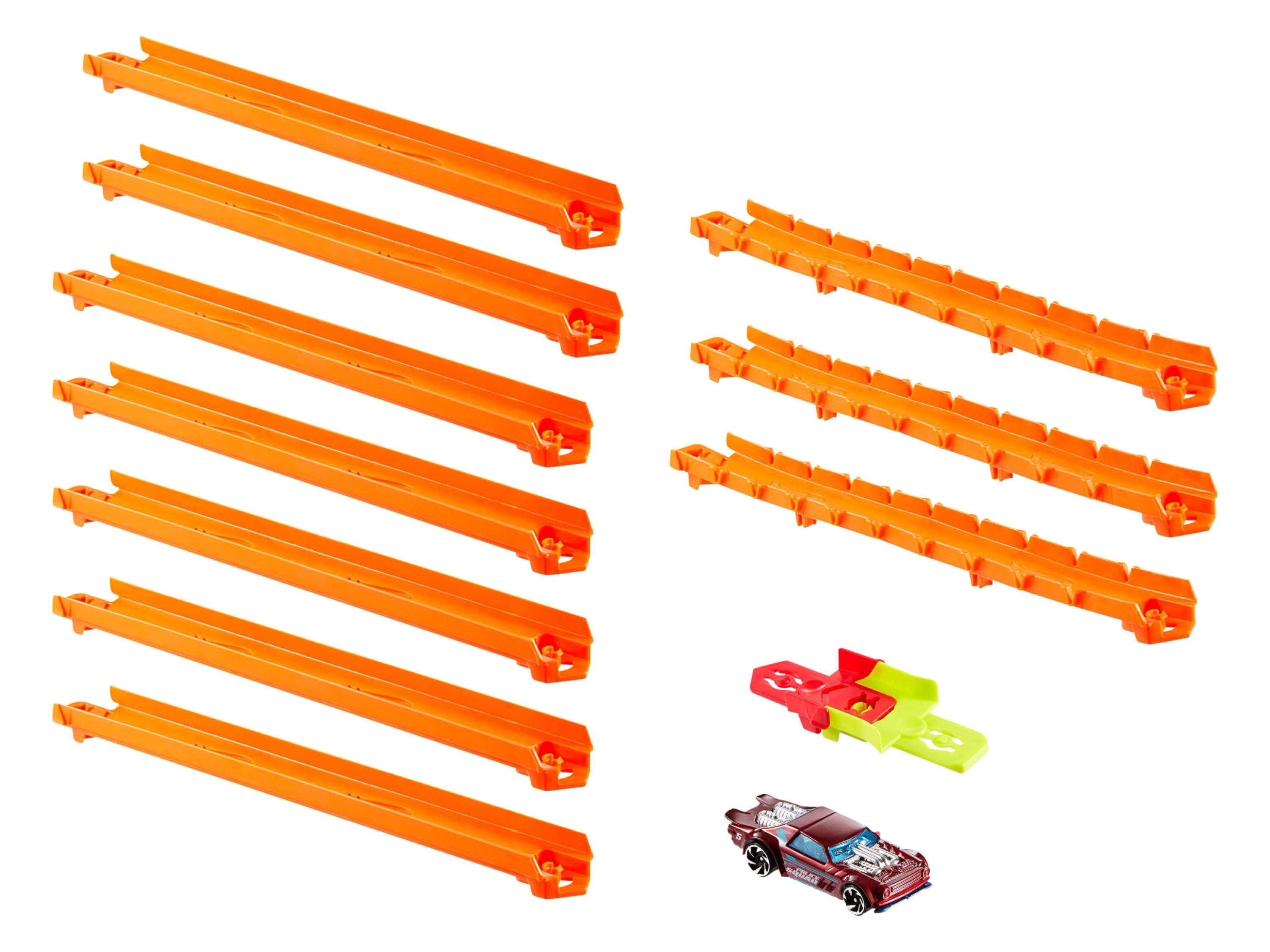 Hot Wheels Speelgoedauto racebaan uitbreidingsset City of racebaan set (Creator Track + Autostarter)