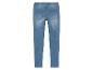 Lichtblauwe jeans met hoge taille.