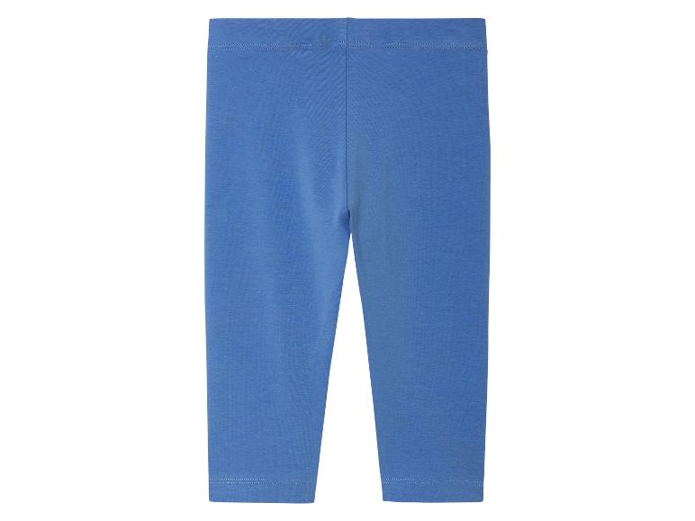 Blauwe leggings voor kinderen.