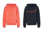 U.S. Grand Polo hoodies: koraal en zwart.