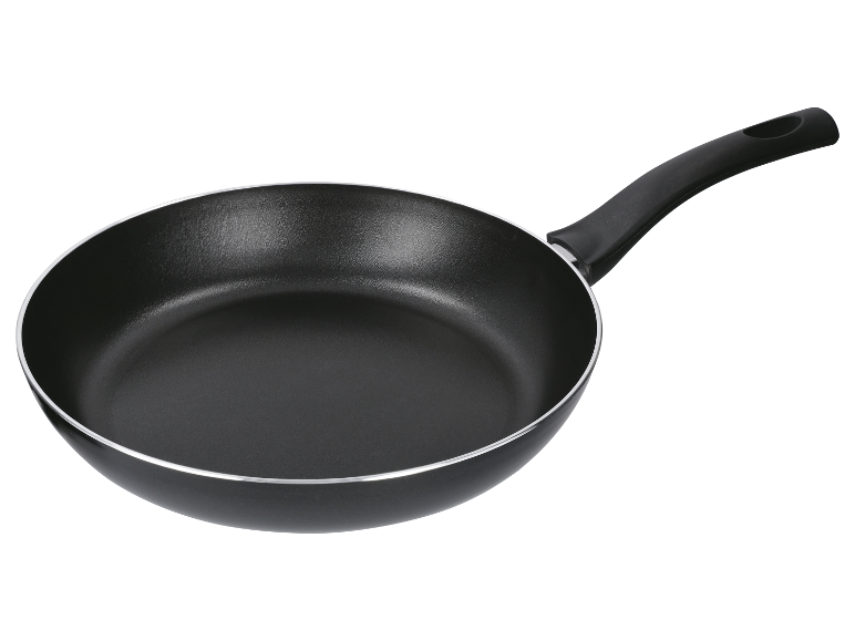 Antislipkoekenpan met zwarte steel.