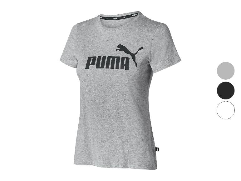 Grijs Puma t-shirt met zwart logo.