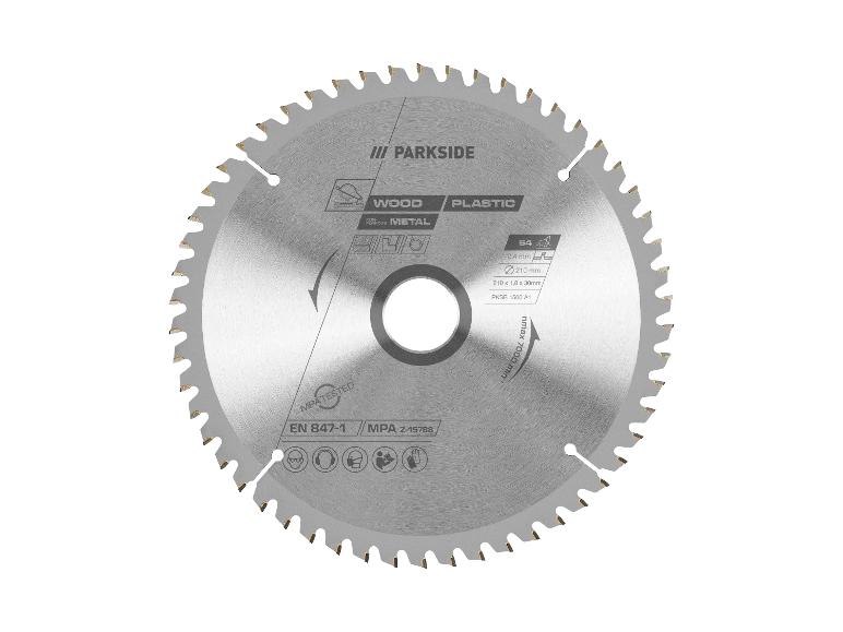 Parkside cirkelzaagblad voor hout, metaal en plastic.