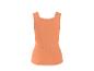 Dames tanktop in perzikkleur met vierkante hals