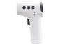 Witte contactloze infraroodthermometer met zwarte knoppen en trekker