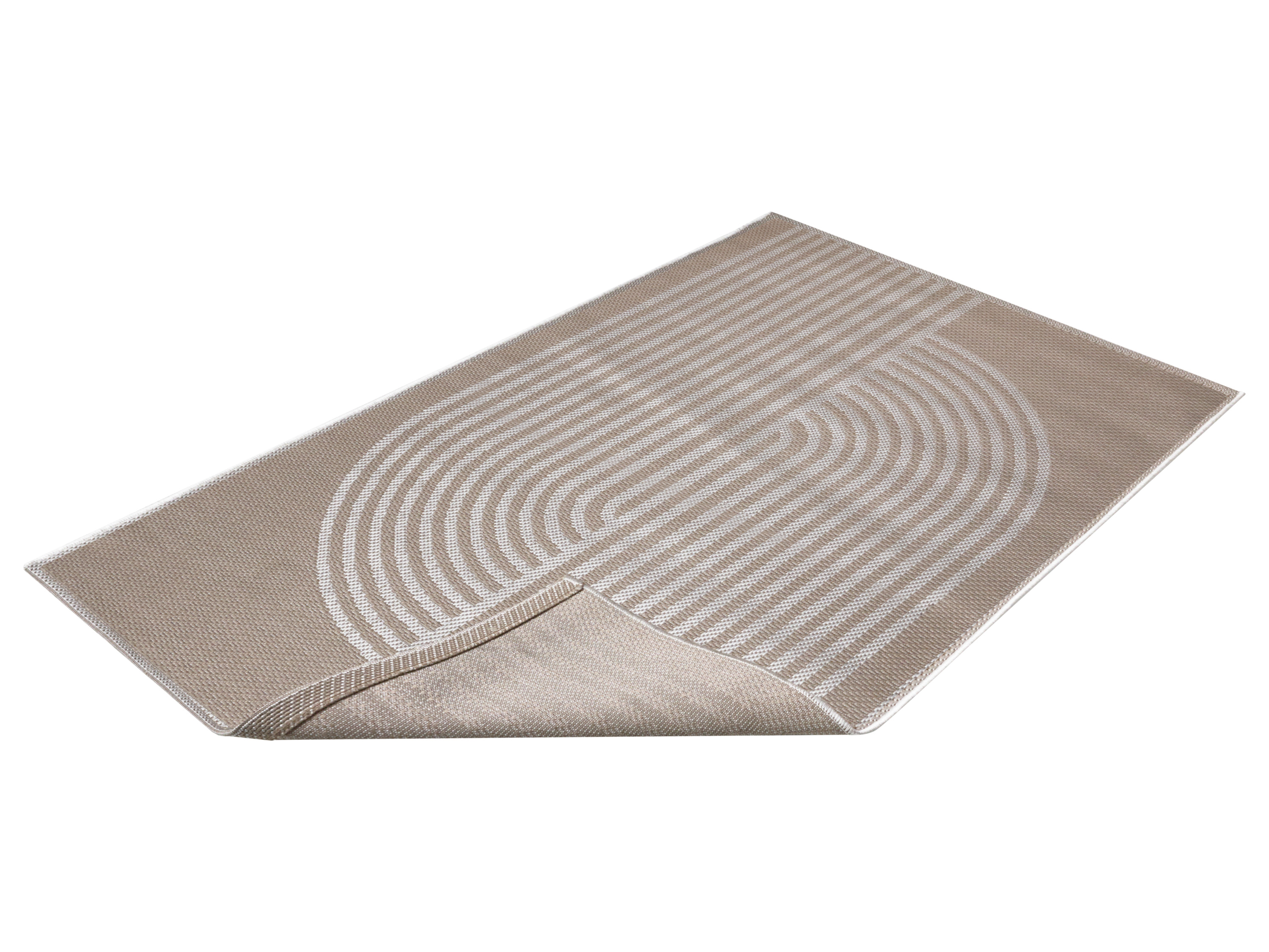 LIVARNO Vloerkleed voor binnen en buiten 115 x 180 cm (Beige)