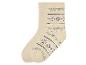 Beige sokken met een Scandinavisch patroon