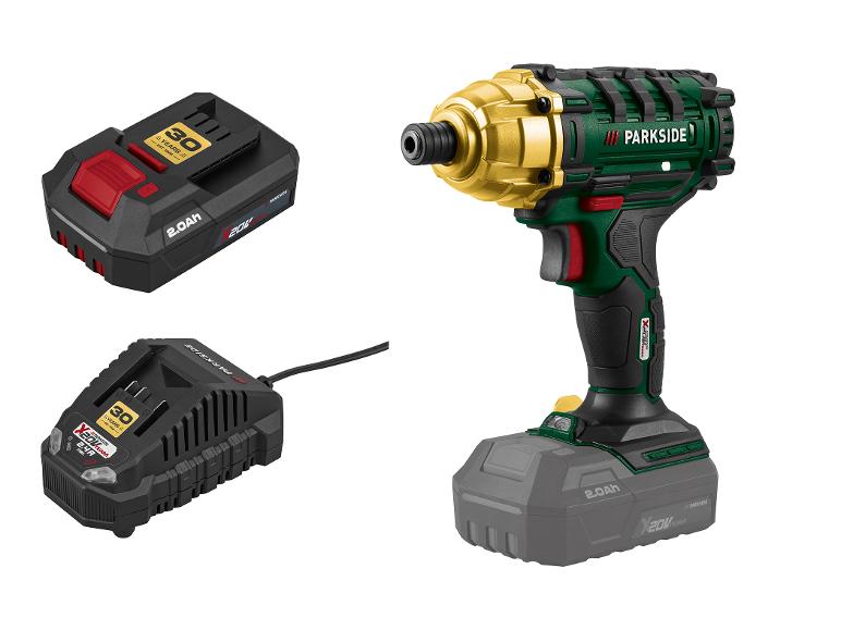 PARKSIDE 20V accu-draaislagmoeraanzettersset met 2Ah accu en lader, Limited Edition
