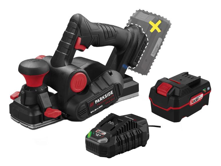 Parkside draadloze schaafmachine met accu en oplader