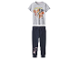 Paw Patrol pyjama voor kinderen: grijs shirt en donkerblauwe broek.