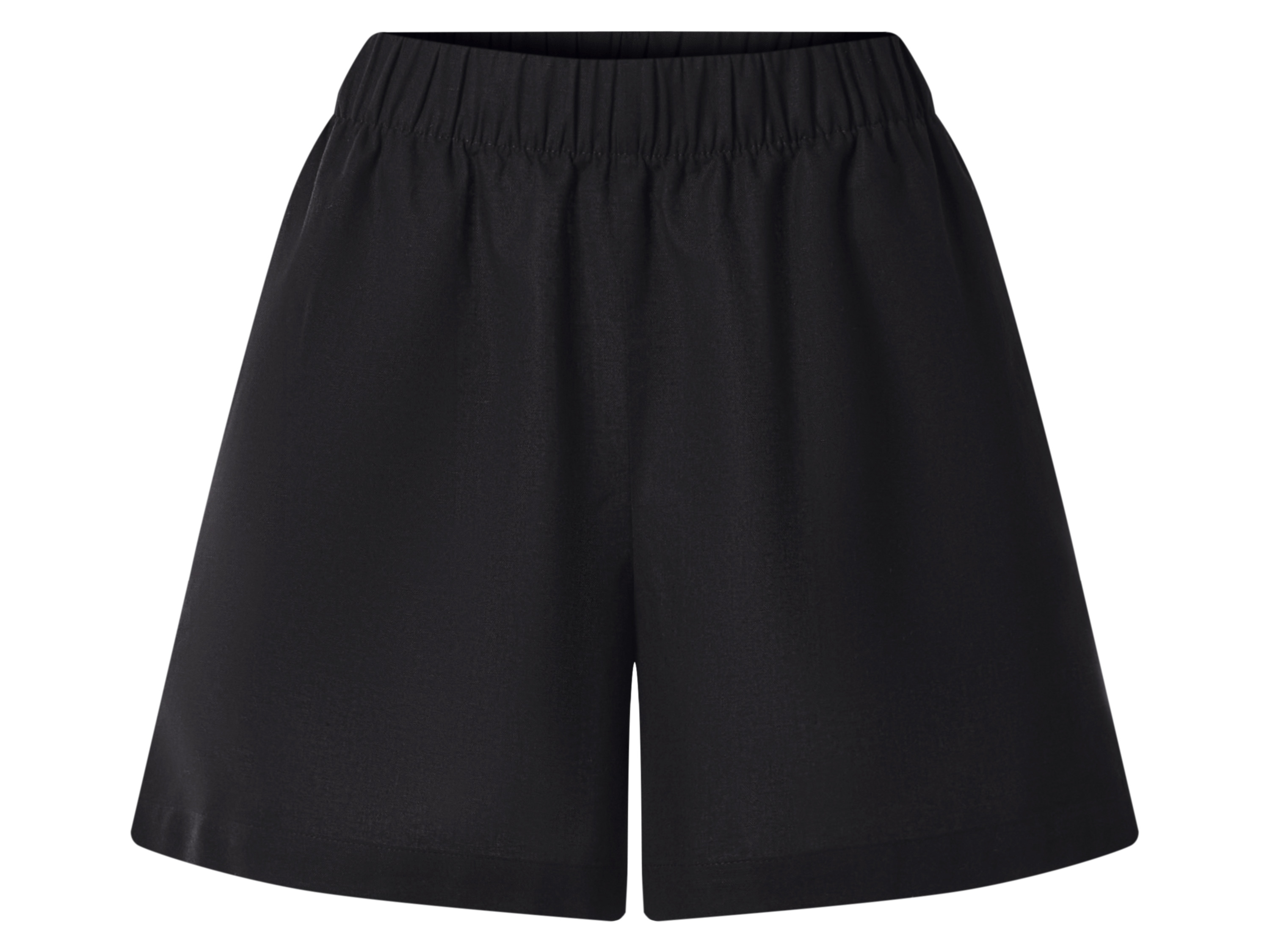ESMARA Dames shorts van linnen (Zwart, L (44/46))