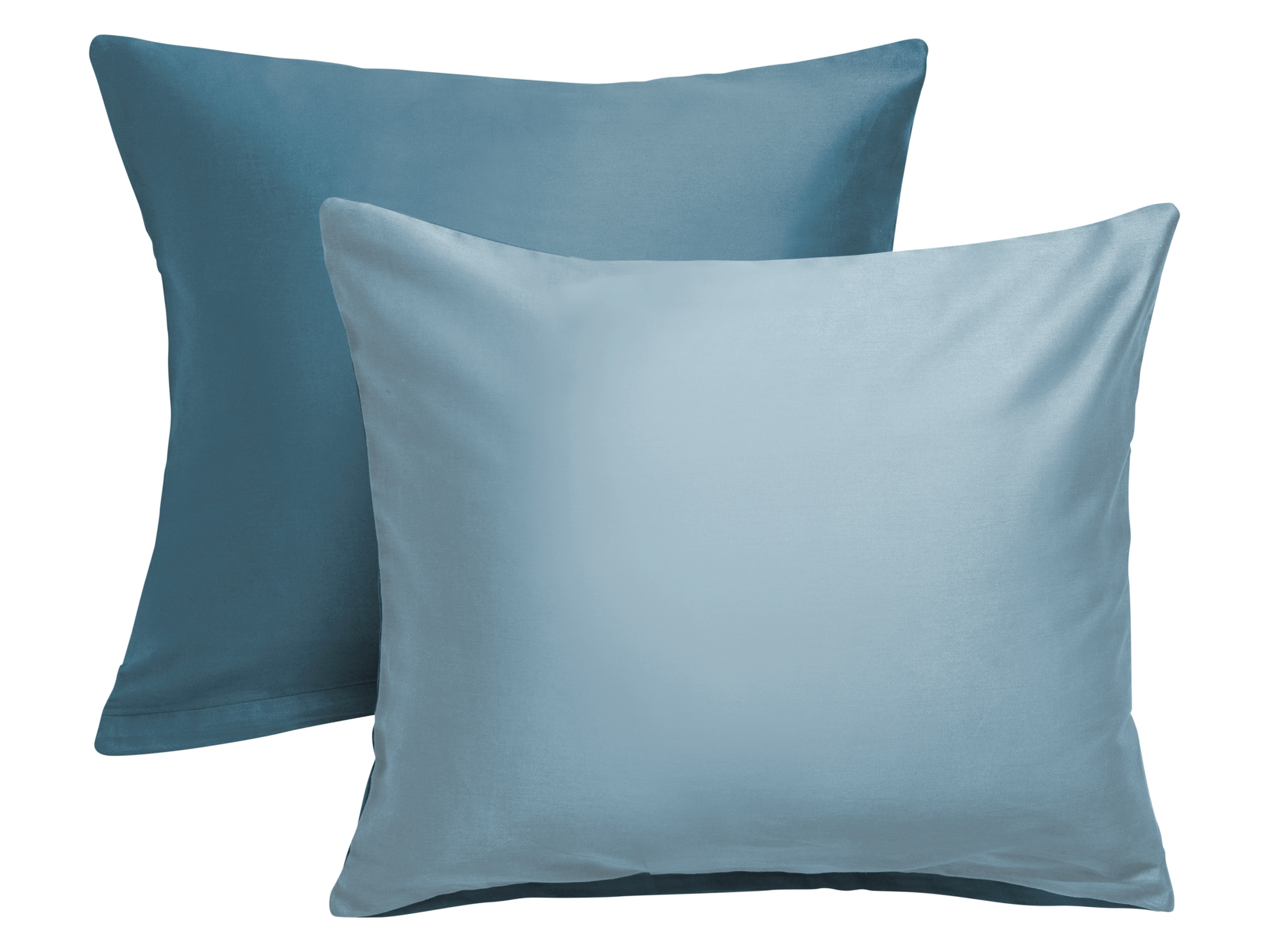 s.Oliver Set van 2 kussenslopen 60 x 50 cm (Turquoise)