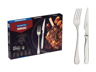 TRAMONTINA RVS steak bestekset Zurique Spanish, 12-delig