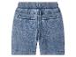 Denim shorts voor jongens met elastische tailleband en achterzakken.