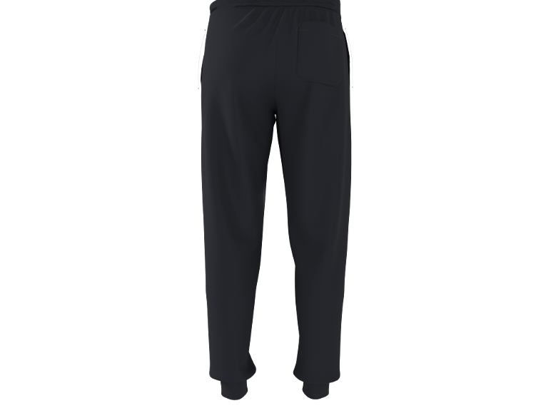 Zwarte joggingbroek voor heren, achteraanzicht