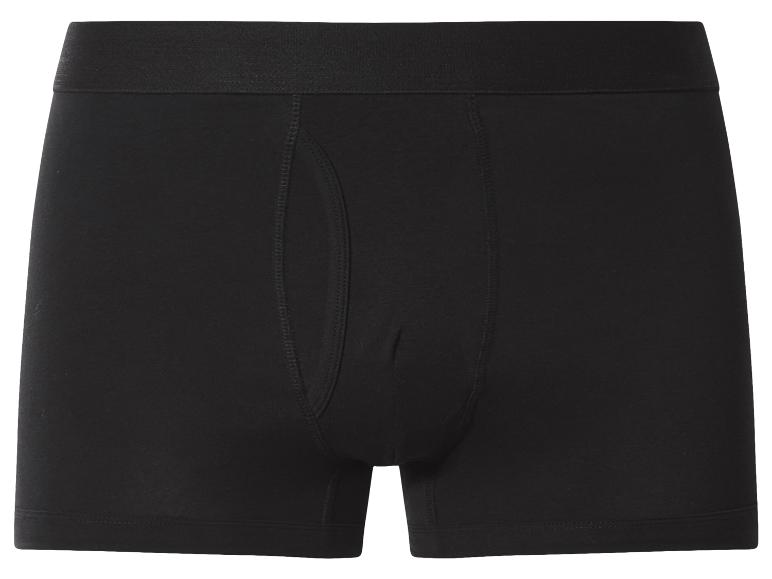 Zwarte herenboxershort met elastische tailleband.