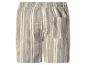 Gestreepte herenshort met elastische tailleband en achterzak.