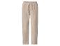 Beige corduroy broek met trekkoord in de taille