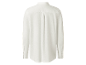Een wit overhemd met lange mouwen, achterkant.