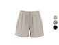 Beige shorts met ruches taille en trekkoord, verkrijgbaar in effen, patroon en zwart.