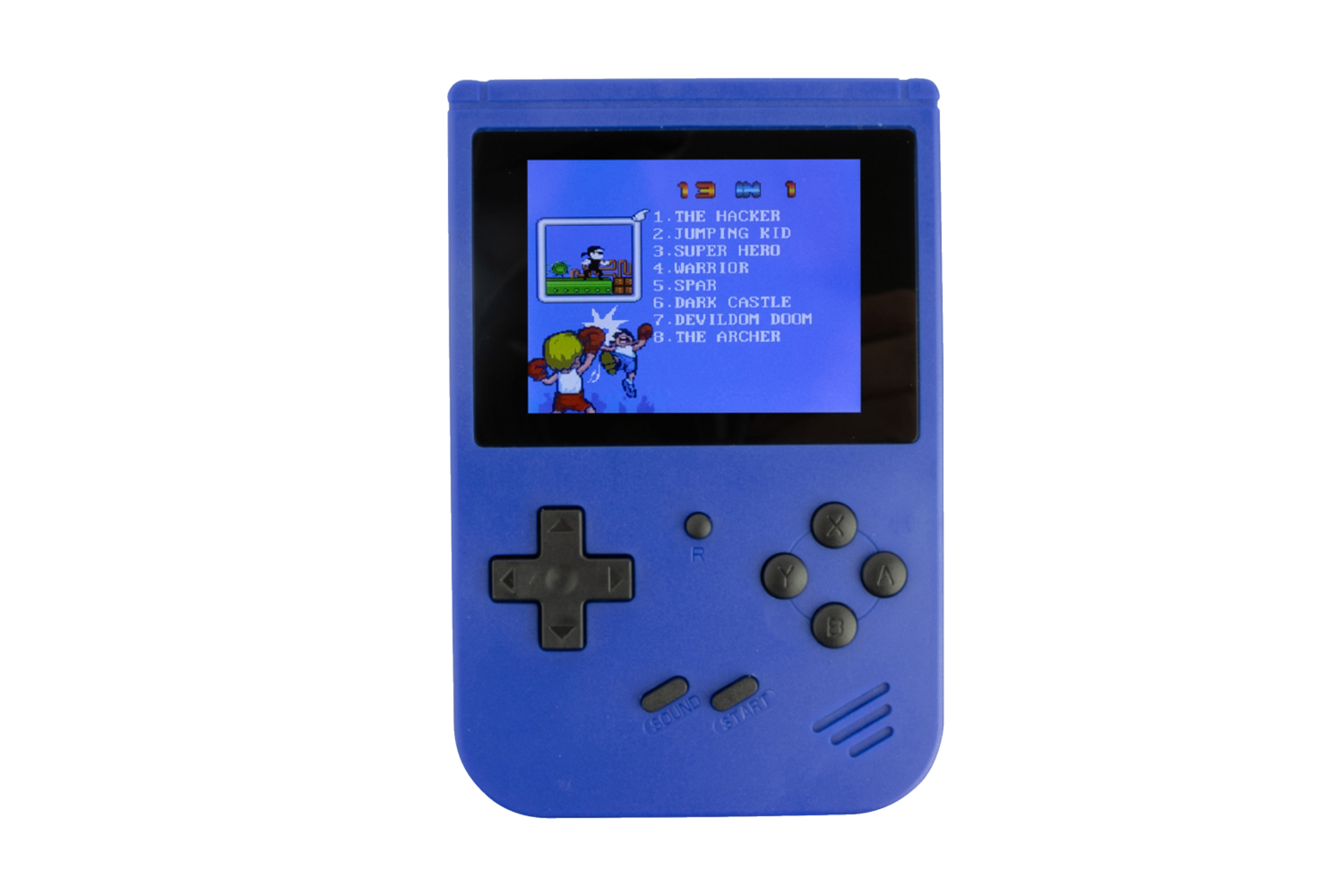 Retro spelcomputer (Blauw)