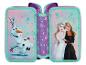 Dubbele Frozen etui met Olaf en de prinsessen.