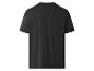 Zwart heren T-shirt met korte mouwen, achteraanzicht