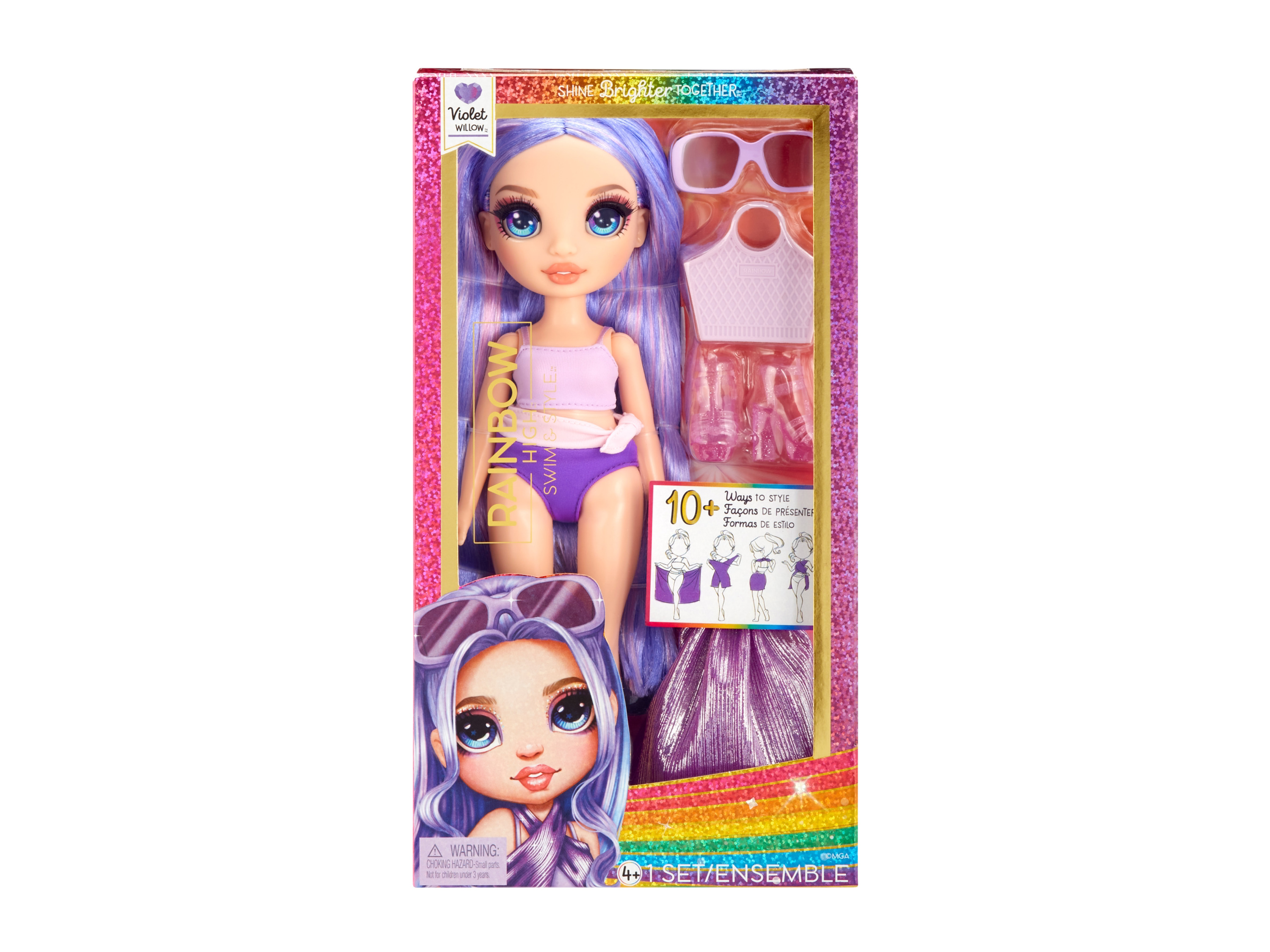 RAINBOW HIGH Modepop Swim and Style (paars)