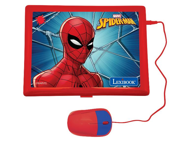 Rode Lexibook tablet met Spider-Man design.