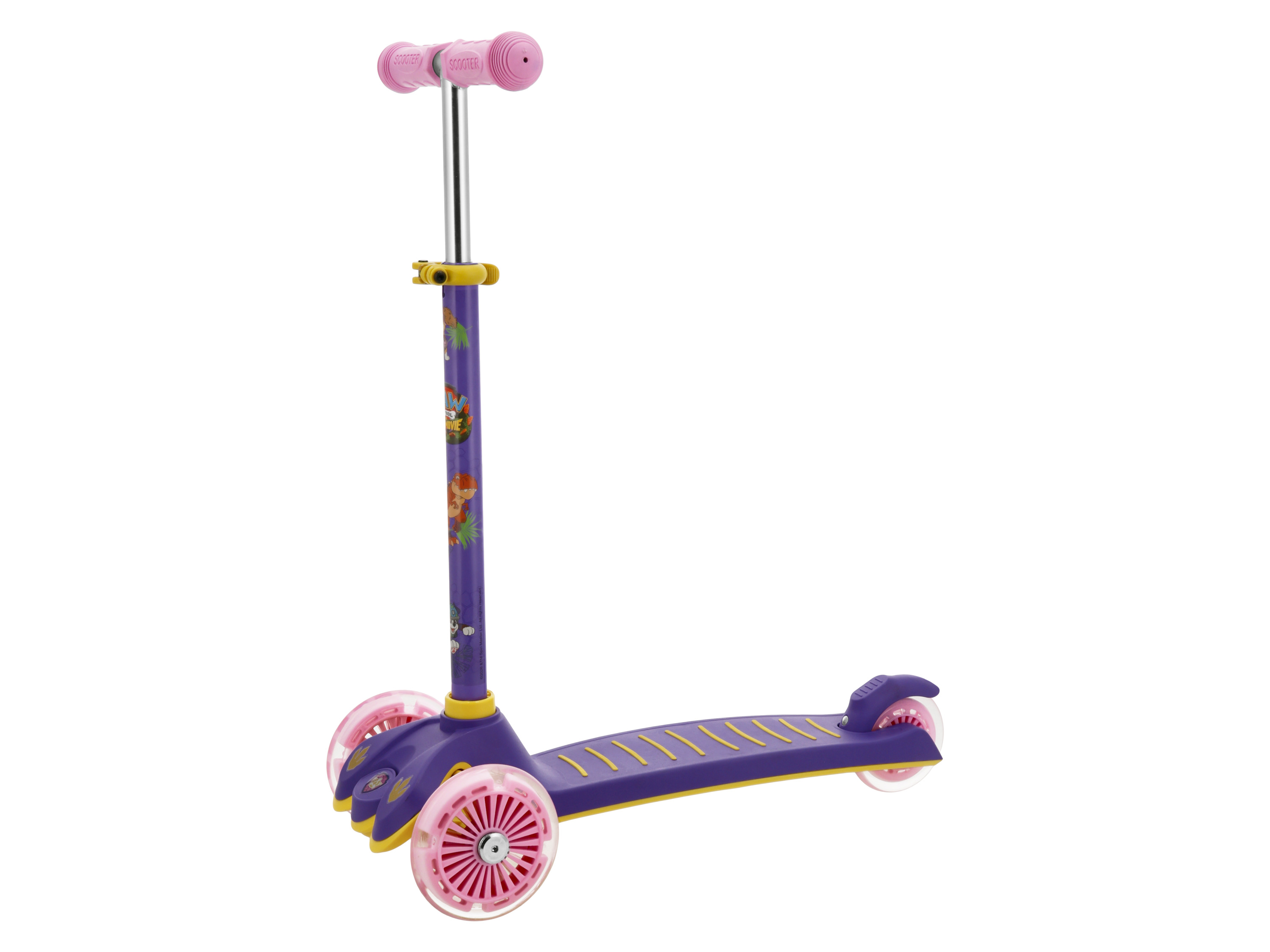 LUPILU Step met 3 LED-wielen Paw Patrol (Lila)
