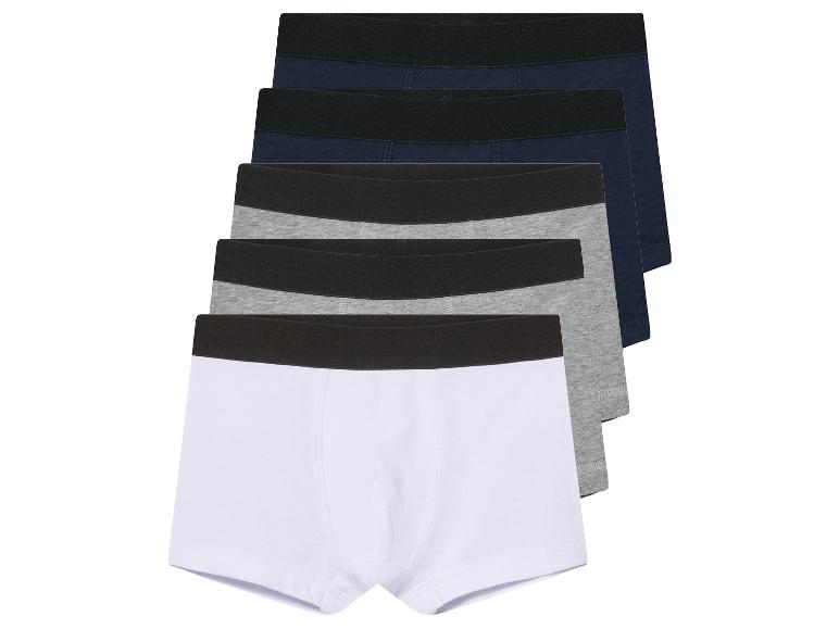 Set boxershorts: wit, grijs en donkerblauw.