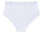 Witte hoge taille slip met kant