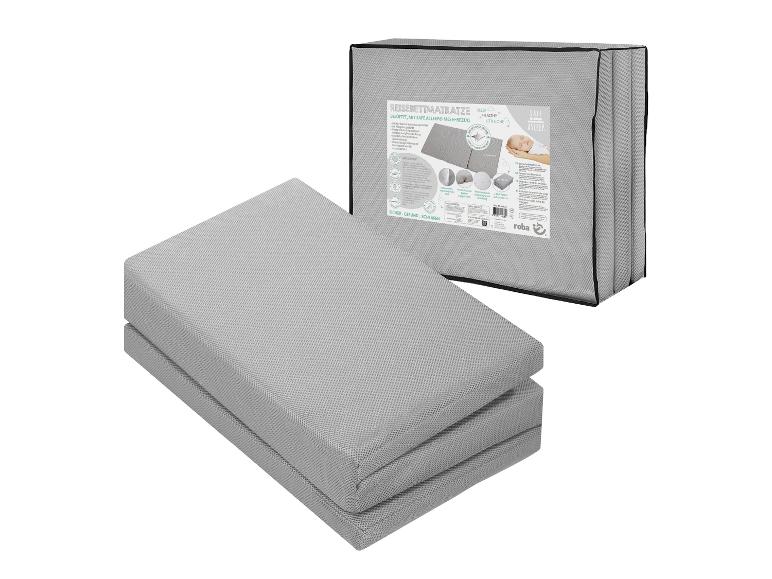 Roba opvouwbaar reiswiegmatras met Safe Asleep mesh-hoes.