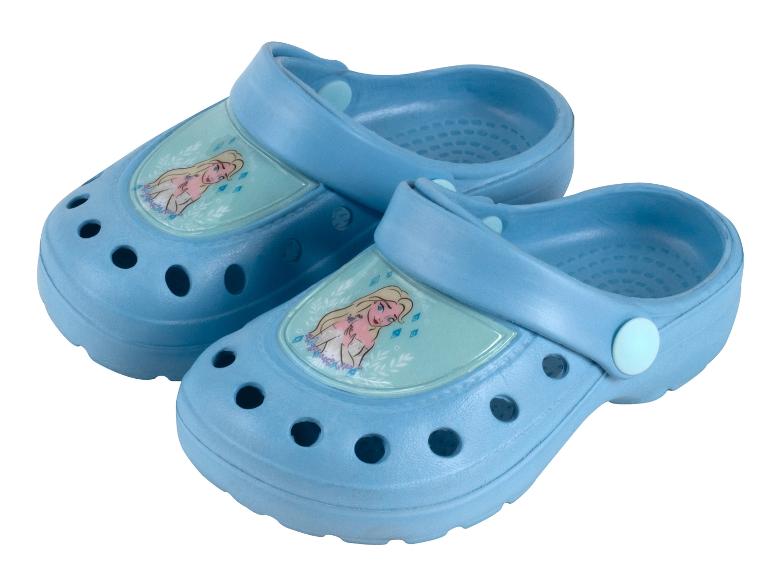 Blauwe kindersandaaltjes met Frozen print.