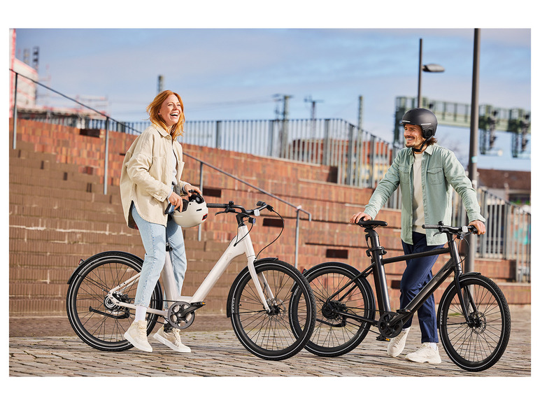 Ga naar volledige schermweergave: CRIVIT Urban E-Bike 27,5" crème - afbeelding 4