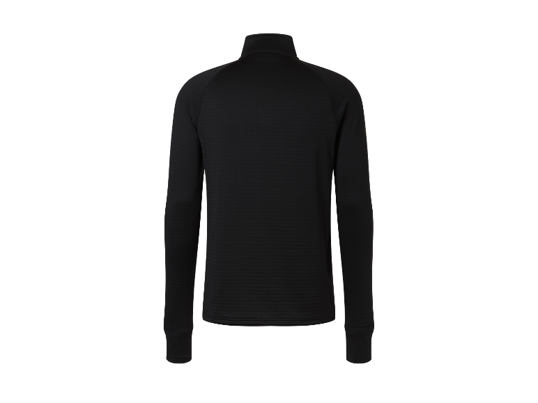 Zwarte trui met rits.