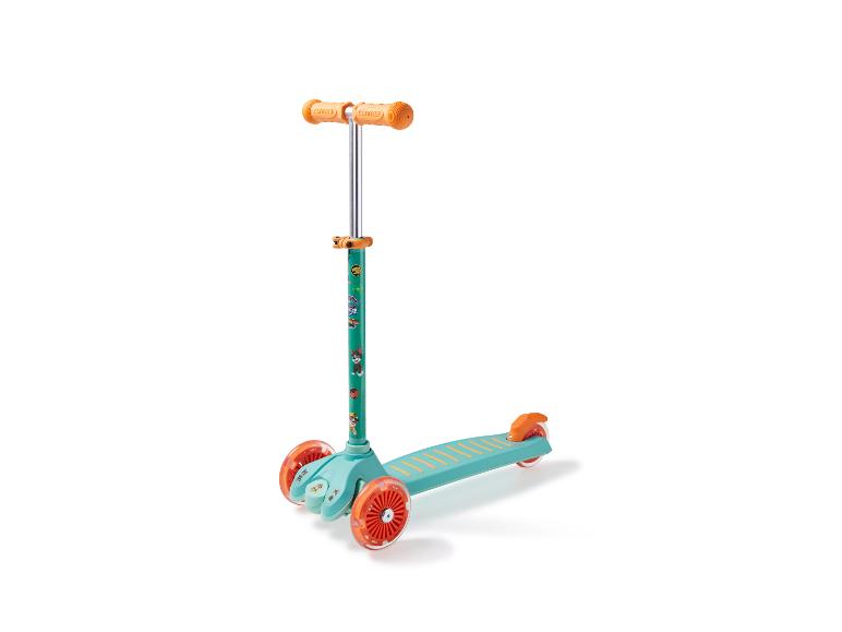 Kinder scooter, groen en oranje, Paw Patrol design.