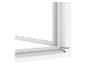 Wit raamprofiel met 10 mm afdichting.