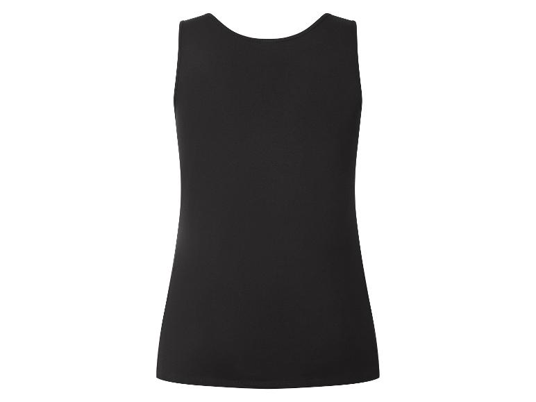 Zwarte dames tanktop, achterkant