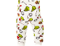 Witte kinderbroek met een feestelijk Grinch-patroon