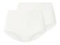 Set van 2 witte hoge tailleslips voor dames