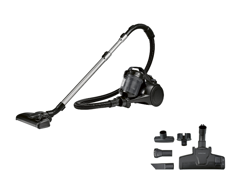 SILVERCREST® zakloze cycloonstofzuiger met accessoires.