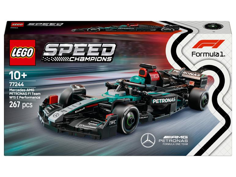 LEGO Speed Champions Mercedes-AMG F1 W15 E Performance set, 267 onderdelen.