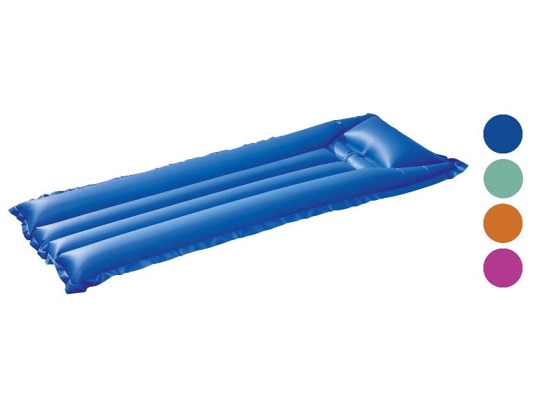 Blauw opblaasbaar matras met kleurstalen
