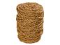 Opgerold jute touw in natuurlijke bruine kleur, ideaal voor tuin of doe-het-zelf projecten.