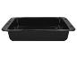 Zwarte rechthoekige bakvorm met handvatten