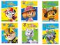 Zes Paw Patrol boeken over reddingen, waaronder een satelliet, een burgemeester, een drone, een reuzenplant, een pinguïn en een sportwedstrijd.